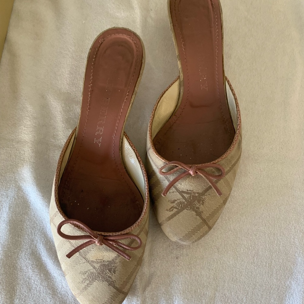 Burberry Mules.